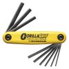 Bondhus GorillaGrip Foldup HEX Tool: SAE (9 Tips)