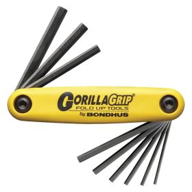 Bondhus GorillaGrip Foldup HEX Tool: SAE (9 Tips)