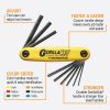 Bondhus GorillaGrip Foldup HEX Tool: SAE (9 Tips)