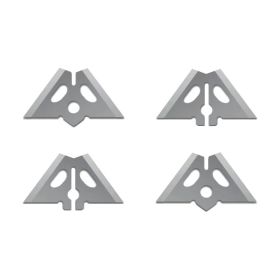 Slick Trick GrizzTrick-2 1" 100/125 Replacement Blades (4 Pack)