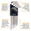 Bondhus Plated Balldriver Metric/SAE Ball End HEX L-Keys Double Set (22 Piece)