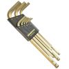 Bondhus GoldGuard Plated Balldriver Metric/SAE Ball End HEX L-Keys Double Set (22 Piece)