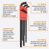 Bondhus Stubby Metric/SAE MaxTorque™ Double Ball End HEX Long L-Keys Double Set (22 Piece)