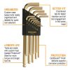 Bondhus GoldGuard Plated Balldriver SAE Ball End HEX L-Key Set (13 Piece)