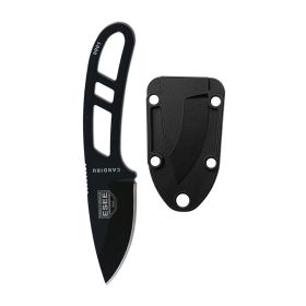 ESEE Candiru 2â€³ Fixed Blade Knife Black Blade & Black Sheath