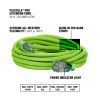 Flexzilla® Pro Extension Cord 12/3 AWG SJTW 25' Outdoor Lighted Plug ZillaGreen™