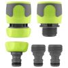 Flexzilla Garden Hose Quick Connect Fittings Coupler Plug Kit (5 Piece)