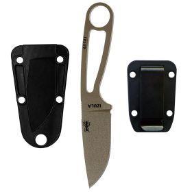 ESEE Izula 2.75â€³ Fixed Blade Neck Knife (Dark Earth)