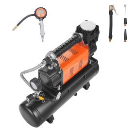 12V Heavy Duty Air Compressor with 6L Tank Kit, 6.35 CFM Portable Tire Inflator