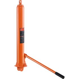 Hydraulic Long Ram Jack, 8 Ton Engine Hoist Cylinder with Single Piston Pump And Clevis Base, Hydraulic Ram Cylinder for Engine Lift Hoists